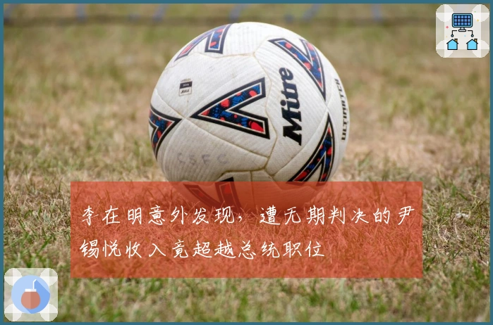 李在明意外发现，遭无期判决的尹锡悦收入竟超越总统职位